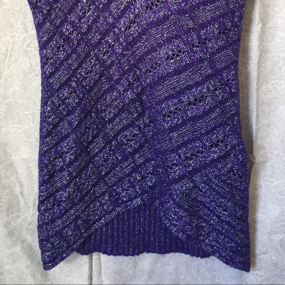 Woven Purple/Sparkle Sweater - Picture 4 of 4